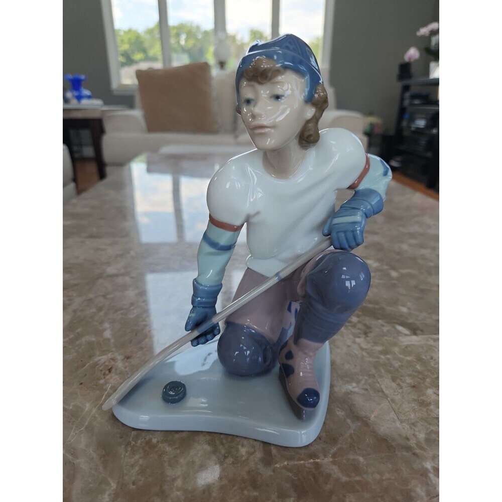 Lladro Ice Hockey Figure